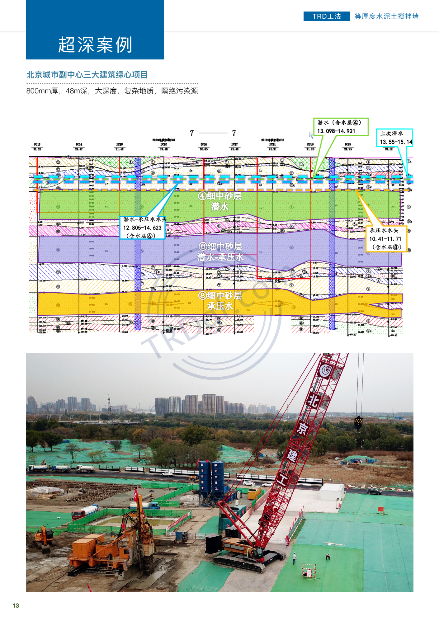 德泓建設(shè) TRD工法，橋隧工程、深基坑圍護(hù)、土壤治理、水利防滲